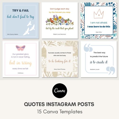 Instagram Quotes Templates Canva - Success