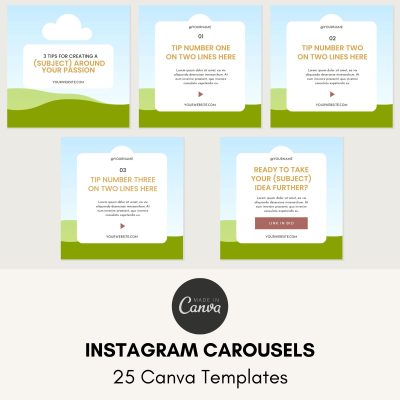Instagram Carousel Templates Canva