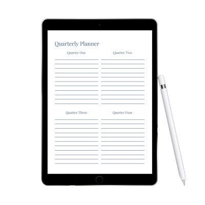 Quarterly Printable Planner Page