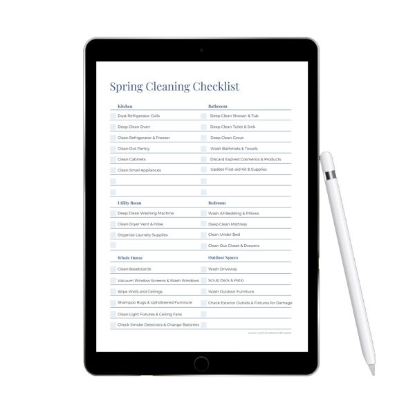 Spring Cleaning Checklist