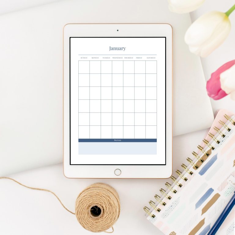 Printable Calendar Planner Pages Undated