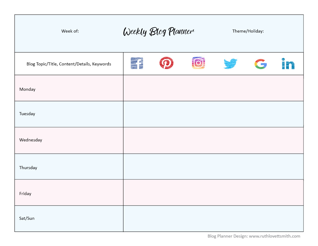 Creating a Content Calendar Template for Your Blog